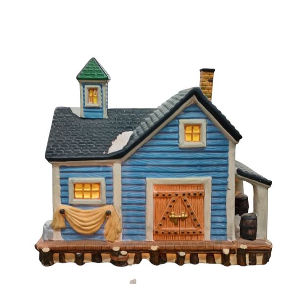 Dickens Collectables Lands End Boat House 1997 Vintage Towne Series #383-8745 - Picture 3 of 8